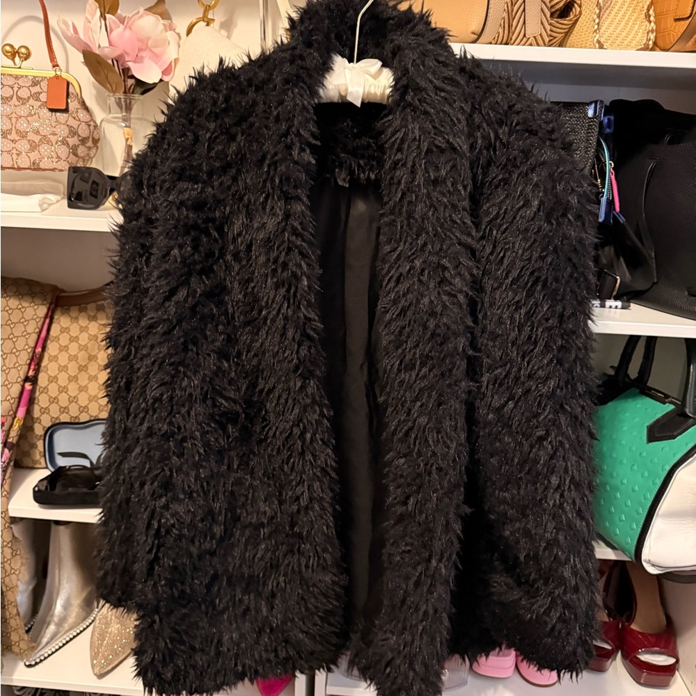 Elegant Black Teddy Jacket for Women